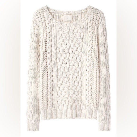 BOY by BAND OF OUTSIDERS Thick Chunky Cable Pullover Sweater XS / S
